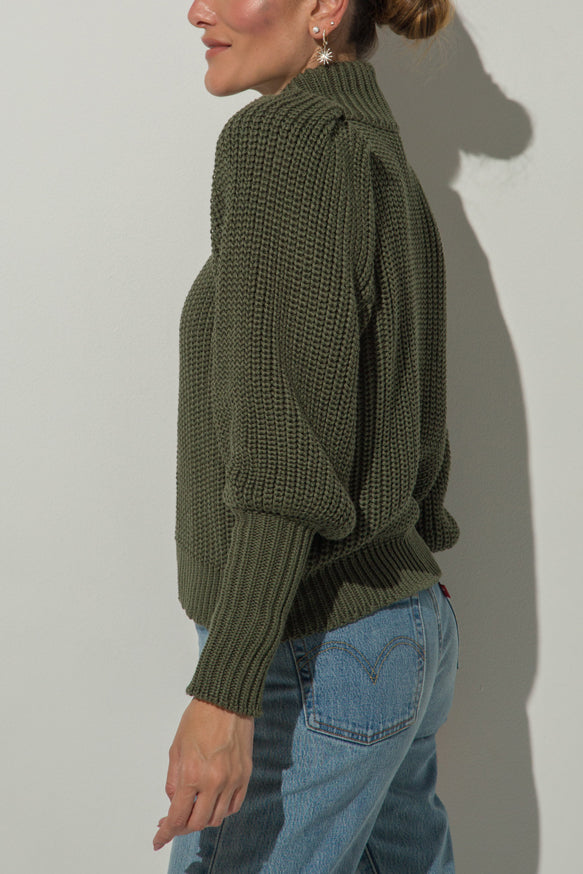 
                  
                    AMELIE OLIVE SWEATER
                  
                