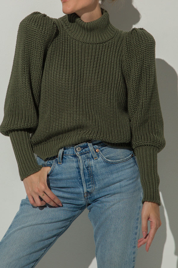 
                  
                    AMELIE OLIVE SWEATER
                  
                