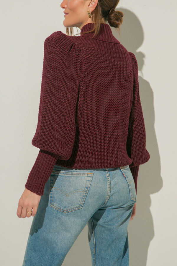 
                  
                    AMELIE WINE SWEATER
                  
                