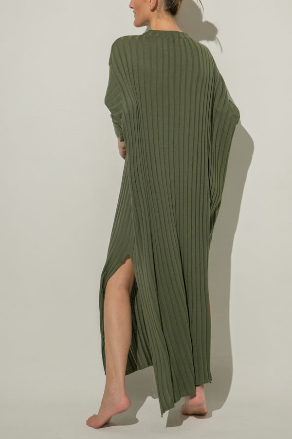 
                  
                    MALVA OLIVE KNITTED DRESS
                  
                