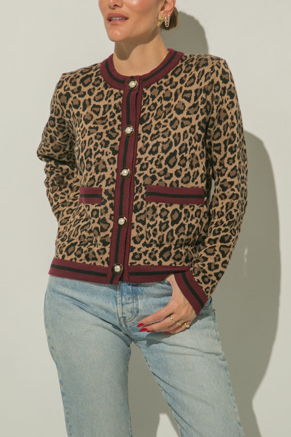 
                  
                    LEO LEO WINE CARDIGAN
                  
                