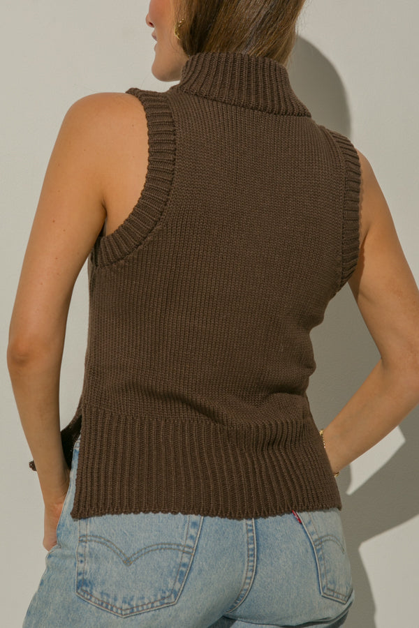 
                  
                    ESPRESSO KNITTED TOP
                  
                